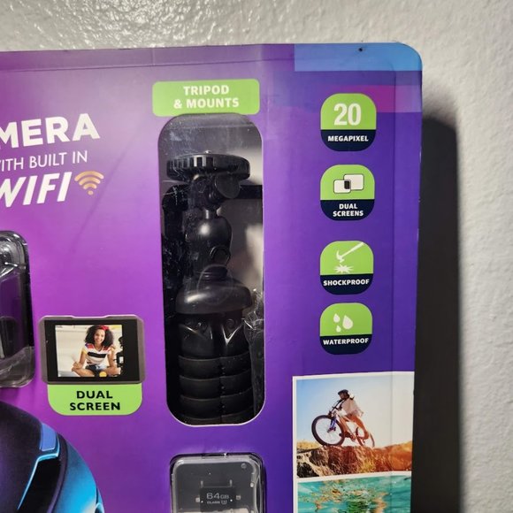 NEW Vivitar 4K Ultra HD Action Camera Bundle tripod, floater, WiFi, 64GB SD, - Picture 3 of 10